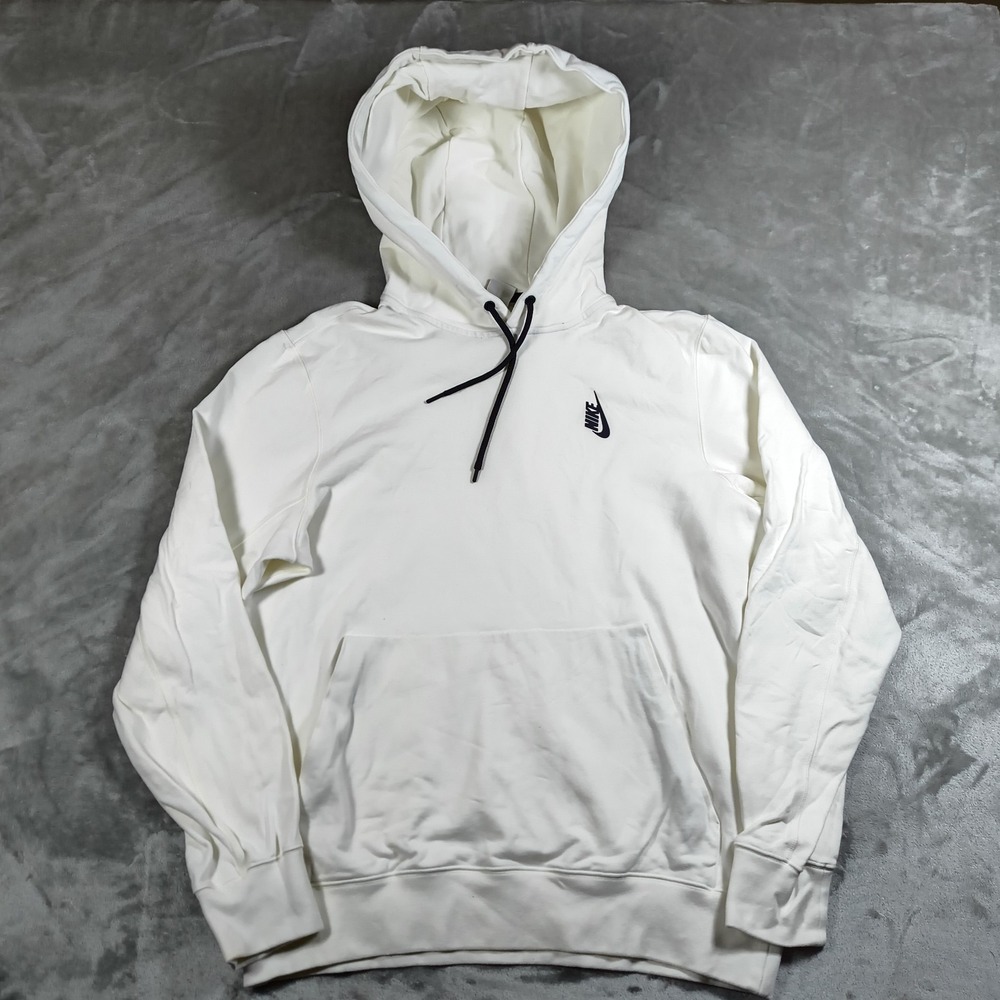 Nike‎ Nikelab Essentials Hoodie Mens Medium White Pullover 890069 133 N3546